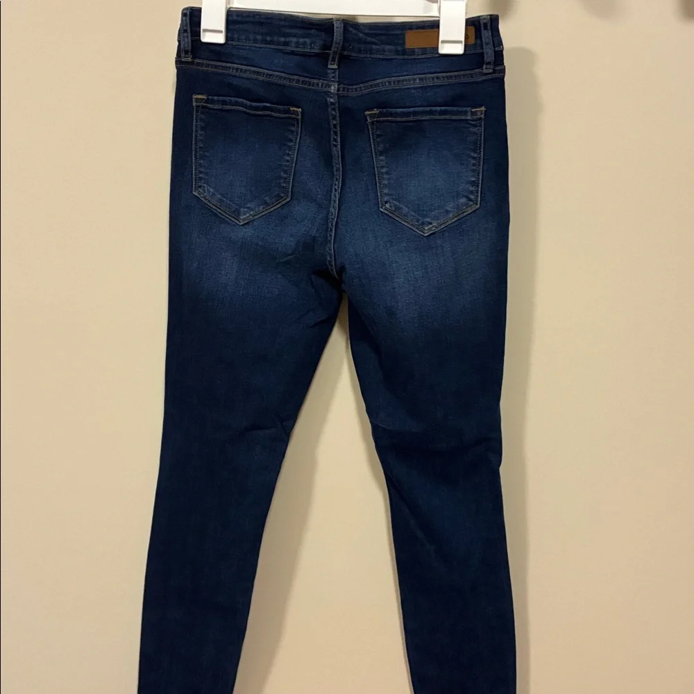 Cello Dark Blue Distressed Skinny Jeans size 9 - Picture 7 of 8